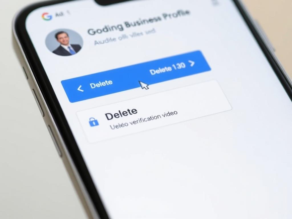 Process to delete a Google Business Profile verification video