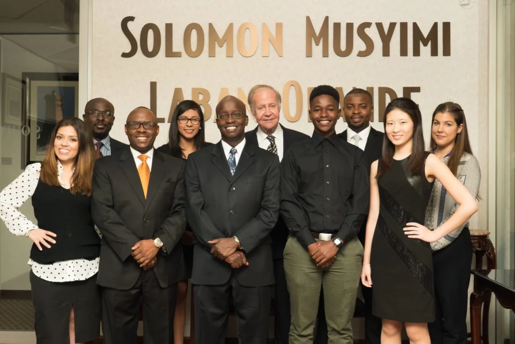 The team of the Law Firm of Solomon Musyimi at the firm's Houston office